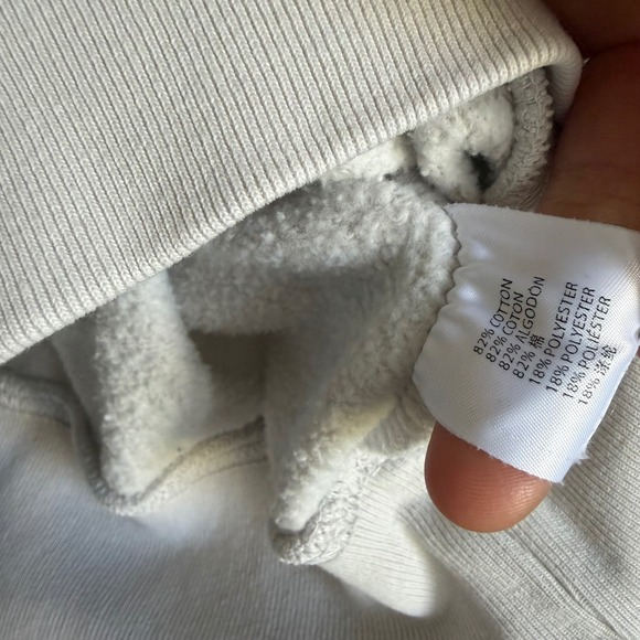 John Galt Brandy Melville Newport Crewneck Sweatshirt White Flag Patch Baggy OS - Picture 5 of 6